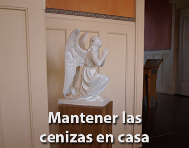 Mantener las cenizas en casa