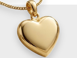 Joyería para cenizas de oro