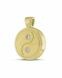 Colgante para cenizas de oro 'Yin Yang'