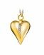 Joyería para ceniza corazón de oro con piedra brillante 0.04 crt