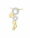 Joyería para ceniza oro amarillo y oro blanco 14k 'Bailarina' (diamantes / 0.20 crt.)