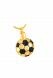 Joyería para ceniza 'Fútbol' chapado en oro 
