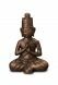 Urna Buda 'Dai Nichi' con portavela | bronce y gris-plata