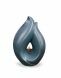 Urna portavelas Flame of Memory - azul plateado