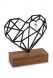 Escultura conmemorativa con compartimentos para cenizas ‘Por siempre en mi corazón’