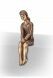 Escultura funeraria Niña sentada – decoración funeraria – 3D, libre, con taco de fijación en la parte inferior