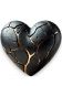 LEGEND Fractured Heart - Urna funeraria de bronce hecha a mano