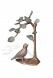Escultura conmemorativa Pájaro bajo árbol – 3D, libre, con taco de fijación en la parte inferior