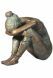Escultura funeraria Mujer en duelo – edición limitada, 3D, libre, con taco de fijación en la parte inferior