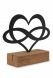 Escultura conmemorativa ‘Corazón con infinito’ con compartimento para cenizas