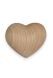 Mini urna para cenizas corazón de madera de cereza