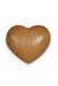 Mini urna para cenizas corazón cerezo lacado satinado