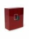 Urna fibra de vidrio 'Square' rojo