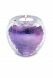 Miniurna cristal con vela craquelado lila
