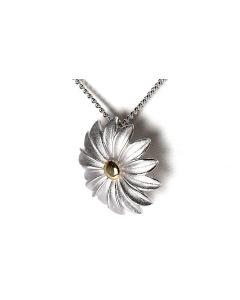 Colgante para cenizas de plata (925) 'Flor'