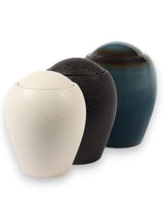 Urna para cenizas de cerámica asequible en varios colores - OFERTA