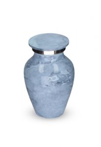 Mini urna funeraria aluminio 'Elegance' con aspecto mármol