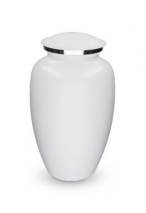 Urna funeraria aluminio 'Elegance' blanco mate