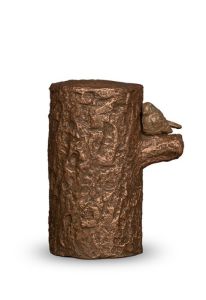 Pequeña urna para cenizas « Árbol de la Vida » de cerámica