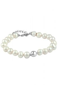 Pulsera para ceniza de perla de agua dulce (925 plata de ley)