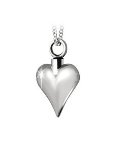 Joyería para ceniza corazón de plata