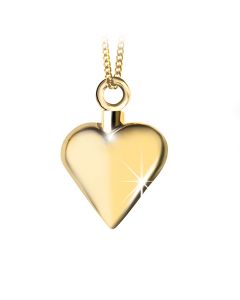 Joyería para ceniza 'Corazón' de oro amarillo 14 crt