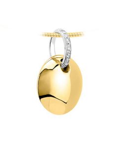 Joyería para ceniza 14 kt. Oro amarillo trébol de cuatro hojas (piedra zirconia)