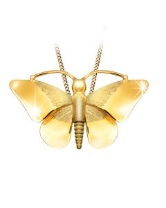 Joyería para ceniza oro mariposa