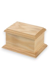 Urna funeraria de madera de fresno estilo cofre