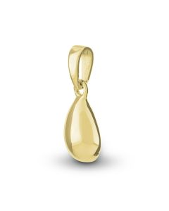 Joyería para ceniza 14 kt.lagrima dorada amarilla - REBAJAS