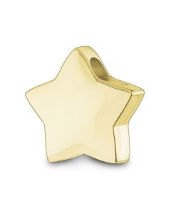 Joyería para ceniza 14 kt. estrella de oro amarillo