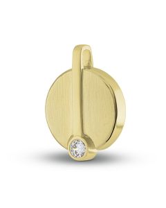 Colgante para cenizas 'Redondo' de oro