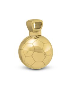 Colgante para cenizas de oro 'Fútbol'