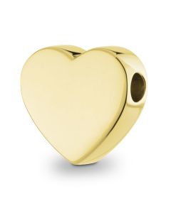 Joyería para ceniza 14 kt. corazón de oro amarillo