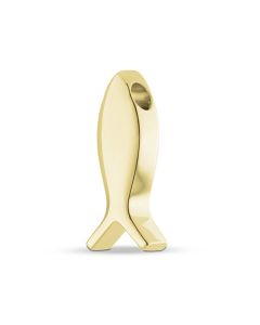 Joyería para ceniza 14 kt. pez de oro amarillo
