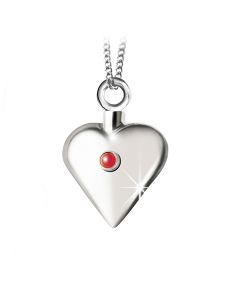 Joyería para ceniza corazón de plata