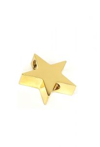 Joyería para ceniza 'Estrella' chapado en oro 