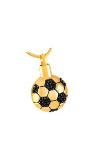 Joyería para ceniza 'Fútbol' chapado en oro 
