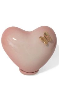 Urna bebé corazón en soporte