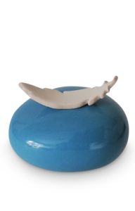 Urna bebé 'Pluma' azul