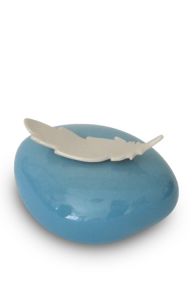 Urna bebé 'Pluma' azul