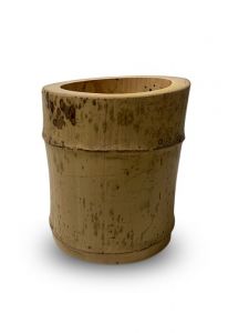 Mini urna funeraria de bambú 0.5 litro - REBAJAS