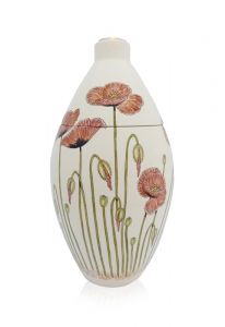 Miniurna pintada a mano amapolas
