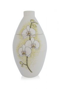 Miniurna pintada a mano orquídea