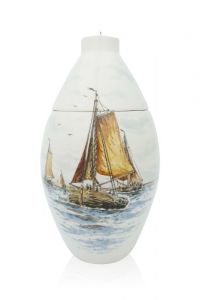 Miniurna pintada a mano 'Embarcación a vela'