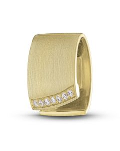 Colgante para cenizas de oro con diamantes