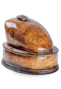 Urna para cenizas tanque de moto hecha a mano 'Bronze'