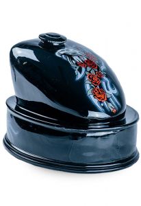 Urna para cenizas tanque de moto hecha a mano 'Eagle'