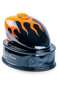 Urna para cenizas tanque de moto hecha a mano 'Last ride to Heaven'