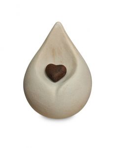 Urna biodegradable 'Gota con corazón'